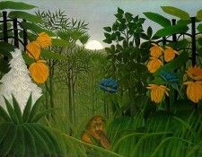 Rousseau,H. The repast of the lion, 1907, 113.7x160 cm, The . �����, ����