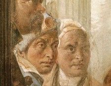 Tiepolo Palazzo Labia The Banquet of Cleopatra detail4. �������, �������� ��������