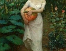 Young Girl with a Pumpkin 1889. Zonaro, ������