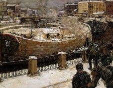 Grabovsky Ivan Barges on the Fontanka Sun. ����������, ����