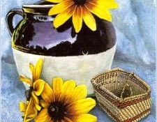 NiceClaudia-CrockNootkaBasketAndGloriosaDaisies-sj. �����, �������