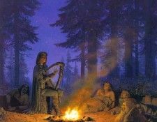 silm 09 Felagund among Beors Men. Nasmith, 
