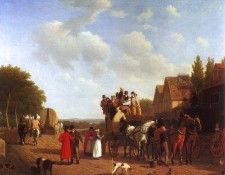 Agasse Jacques Laurent The Last Stage on the Portsmouth Road. Agasse, -