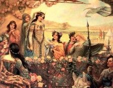 Draper, Herbert - Lancelot & Guinevere (end.   