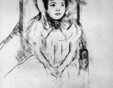 Cassatt Mary Little girl with cap Sun. ������ ����
