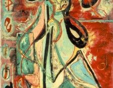 Pollock The moon woman, 1942 (170 Kb)  Oil on canvas, Peggy . , 