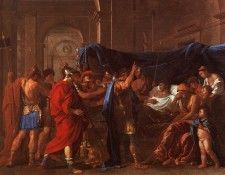 Poussin The Death of Germanicus, 1627, Minneapolis Institute. , 