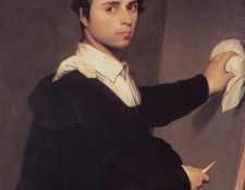 Ingres Copy after Ingres-s 1804 Self Portrait. ,   