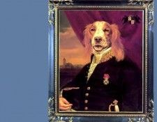 dog portraits csg035 commodore sir giles mallard stalker. , 