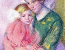 Cassatt Mary Mother and Child Reading.  