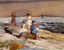 Homer Winslow Children on the Beach. , 