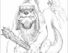 48 Daruma!  Keith Parkinson  SpellBound SketchBook Vol 1. , 