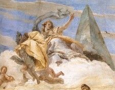 Tiepolo Palazzo Labia Bellerophon on Pegasus detail2. ,  