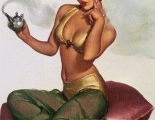 tiger pin-up elvgren 033.  Elvgren