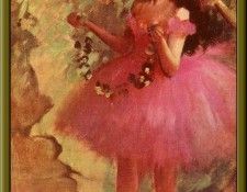PO Degas 07 Danseuse en robe rose(1880). ����, �����-������-����