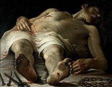 Carracci,Annibale The dead Christ c.1582, Stuttgart Staatsga. , 