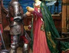 Waterhouse Tristan and Isolde Sharing the Potion. ���������, ���� ������