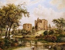 Hendriks Wybrand Landscape with ruin of castle Brederode Sun. ��������, Wybrand