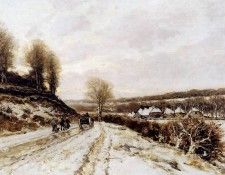 Apol Lodewijk Franciscus Hendrik Winterlandscape Sun . , 