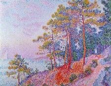 Signac Above Saint-Tropez, the Customs House Pathway, 1905,. , 