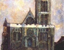 utrillo basilica of st denis c1908. , 