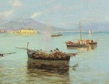 Pratella Attilio Porto Di Napoli A Pair. , 
