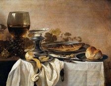 Claesz Pieter Still life with fish Sun. , 