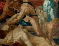 Rosso Fiorentino Moses and Jethros daughters, 1523, 160x117. , Rosso