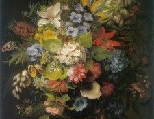 am-Henryka Beyer Flower Bouquet in a Vase. , Henryka