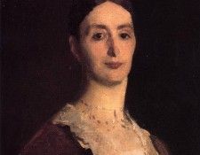 Sargent John Singer Portrait of Frances Mary Vickers. ,  