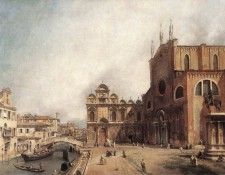 CANALETTO santi Giovanni E Paolo And The Scuola Di San Marco. Каналетто