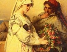 Portaels Jean-Francois The Rose Vender. Portaels, -
