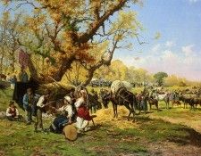 Barucci Pietro The Horse Fair. Barucci, ������