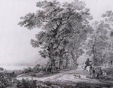 Strij van Jacob Landscape with forest Sun. Strij,  