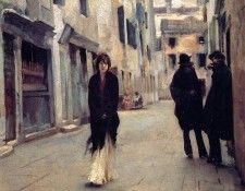 Sargent John Singer Street in Venice. Сарджент, Джон Сингер