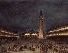 GUARDI Francesco Nighttime Procession in Piazza San Marco.  