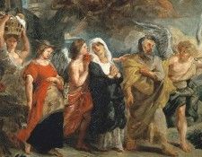 Copy After The Flight of Lot, Rubens - 1600x1200 - ID 7504 -. ������, ����� �����