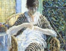 frieseke on the balcony c1912-15. Frieseke, ������� ����