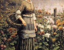 Maid Among the Flowers. ,  