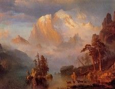 Bierstadt Albert Rocky Mountains. ��������, �������