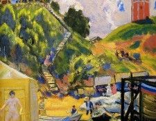 Kustodiev Boris Bathing Sun. ���������, ����� (1878-1927)