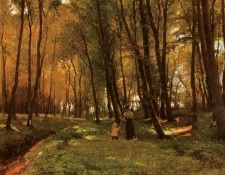 Petersen Edvard Frederik A Walk In The Woods. ,  