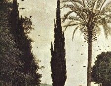 Eyck Jan van The Ghent Altarpiece Adoration of the Lamb detail top. ,  