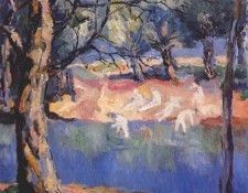 malevich river in the forest c1908-or-1928. , 