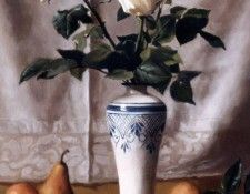 Bacio dInverno Still Life with White Roses. Hyde, 