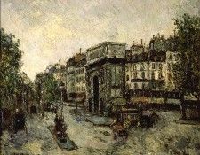 Porte Saint Martin in Paris 1908. , 