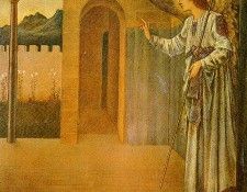 Ang20015 The Annunciation-The Angel, Gabriel-Sir Edward Burne-Jones-sqs. ����-������ ���� ������� ����