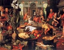 Aertsen Pieter Christ in house Marha and Maria Sun. Aertsen, �����