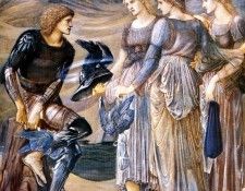 Burne Jones Perseus and the Sea Nymphs 1877. -   