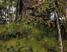 Serov Valentin Old bath house in Domotkanovo Sun. �����, ��������